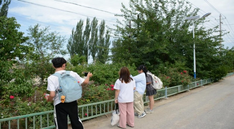 塔里木大學(xué)信息工程學(xué)院助力英買力村鄉(xiāng)村振興，拍攝宣傳點亮發(fā)展新途